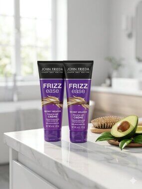 2 New John Frieda Frizz Ease touch-up Creme secret weapon Avodado oil  4 oz ea
